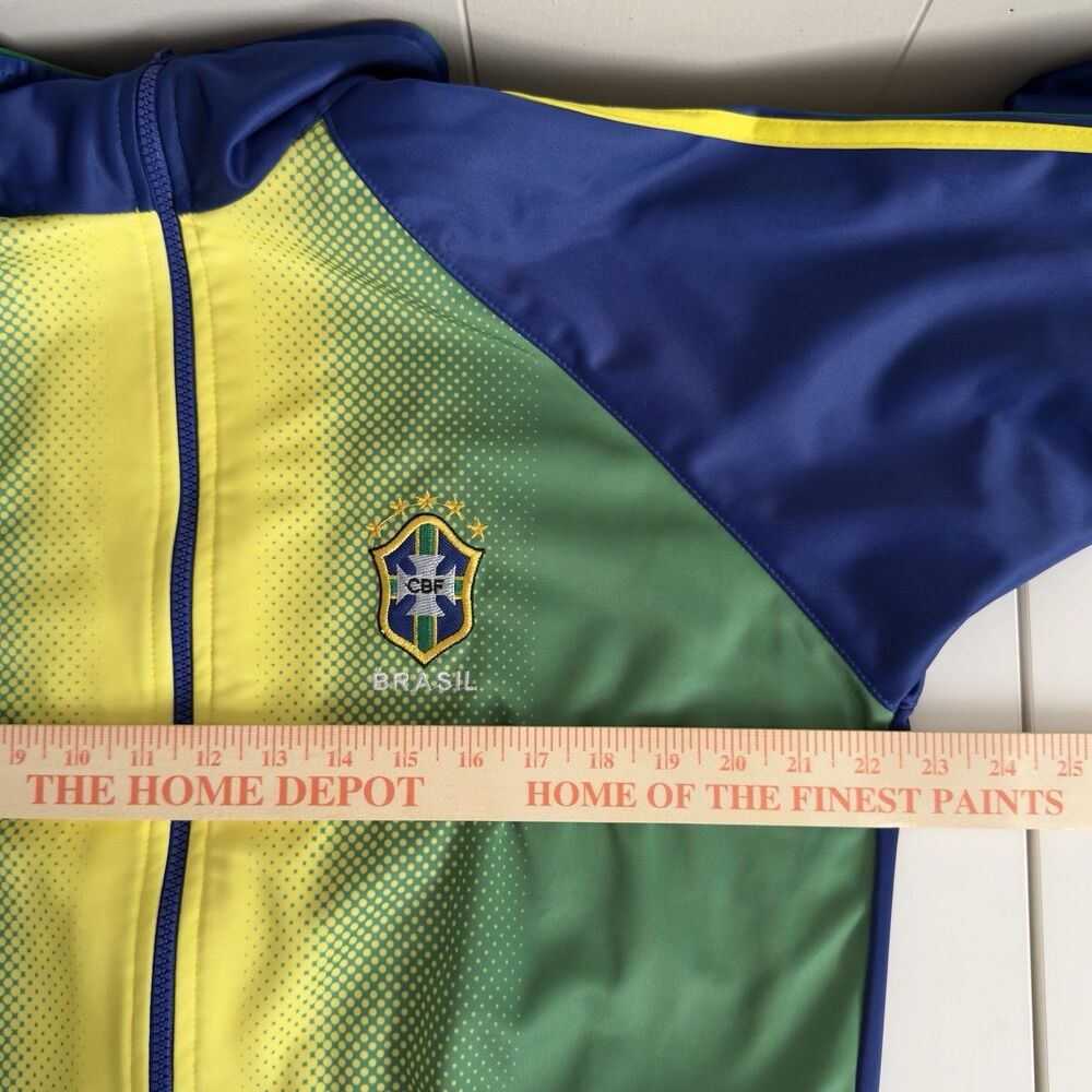 Vintage Brasil Football/Soccer Full Zip Jacket Drako Tag Men L-XL EUC - Picture 6 of 10